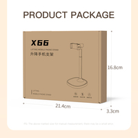 Support de téléphone pliable ergonomique X66 en métal, support de tablette rotatif à 360 degrés, support de bureau réglable en hauteur avec refroidissement pour bureau