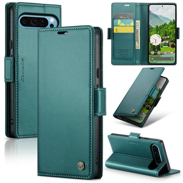 CaseMe Synthetic Leather case for Google Pixel 9 Pro XL Smartphone Accessories Luxury PU Flip Cover for Google Pixel 9 Pro XL 8