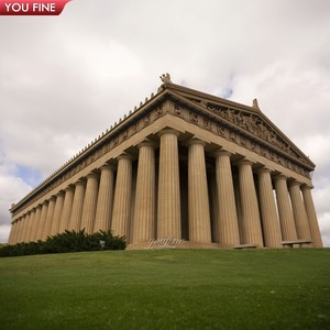 Projet d'art public personnalisé <span class=keywords><strong>Temple</strong></span> grec de l'agriculture Colonne en marbre - Product Image 2