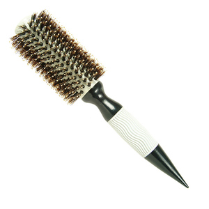 Cepillo de Peinado de Moda para Salón de Belleza con Tubo de Cerámica, Cerdas de Jabalí, Mango de Madera de Color, Peine para Rizar con Ventilación de Nailon - Product Image 5