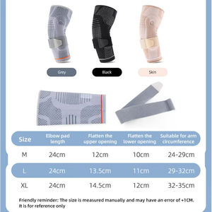 Protector de Codo Deportivo Ajustable, Compresión Elástica, Soporte para Brazo <span class=keywords><strong>con</strong></span> Correas - Product Image 5