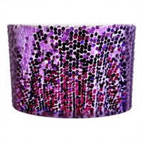 Tissu en maille à pois brodés avec des paillettes pour robe de mariée pour filles, dentelle extensible en polyester