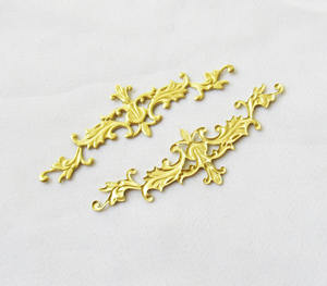 Lianas Laiton Plante Filigrane Trouver 52x16mm Laiton Estampage - Product Image 4