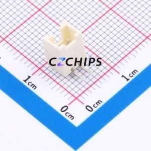 HC-HY2.0-2AW-M Wire-to-Board Pin Header Bent Lead Through Hole,P=2mm Connector 1x2P 2mm Right Angle Insert HY - Product Image 1