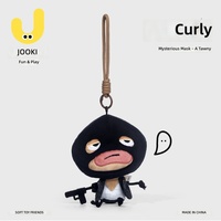 Simpatico e Misterioso Peluche a Forma di Personaggio, Ciondolo Portachiavi Astratto - Regalo di Compleanno Perfetto Unisex in Poliestere