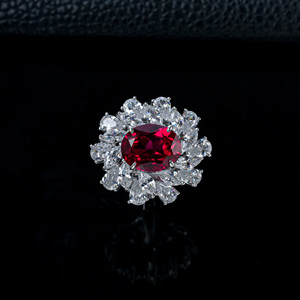 แหวนทับทิม925ทำจากแล็บเงิน - Product Image 2