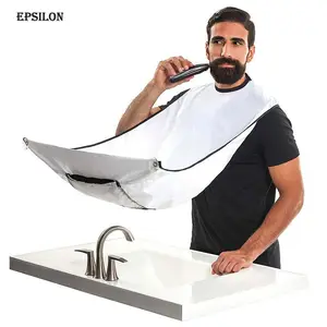 Epsilon avental de barbear, 1 peça masculino, barba, cuidados com a barba, coletor de barba, presente de ano novo para pai, irmão namorado