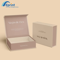 Boîte cadeau de luxe personnalisée avec fermeture magnétique, coffret cadeau rose pour sérum de soin de la peau, boîtes rigides UV, dorure à chaud pour emballage cosmétique