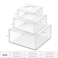 ANNIELU – Supports à gâteaux carrés en acrylique en gros, séparateurs de desserts, centres de table pour mariages et décorations de fête
