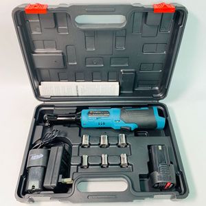 16.8V Long Head Portable Cordless Ratchet Wrench 3/8" Rechargeable Lithium 90 Right Angle <b>Torque</b> Wrench <b>Set</b> - Product Image 5