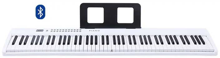 Teclado de piano eletrônico dobrável portátil com 88 teclas, instrumento com teclado duplo, conexão Bluetooth para celular