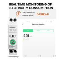 Interrupteur intelligent Larkkey Tuya Smart Life 40A 1P+N Zigbee avec minuterie, relais, disjoncteur MCB, capacité de coupure 6kA, 50/60Hz, DIN
