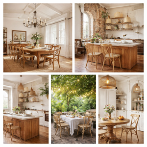 Nouvelle arrivée, <span class=keywords><strong>chaise</strong></span> à dossier croisé <span class=keywords><strong>en</strong></span> <span class=keywords><strong>bois</strong></span> rustique avec siège <span class=keywords><strong>en</strong></span> rotin tressé <span class=keywords><strong>pour</strong></span> café, bistrot, restaurant, usage commercial, mariage, salle à manger - Product Image 6