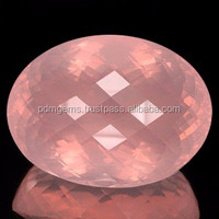 GEMFORTE INC Lot de pierres précieuses naturelles en quartz rose, forme ovale 5x3MM, taille facetée, pierres de quartz calibrées