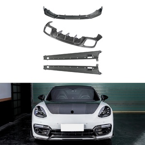 Paragolpes Delantero y Trasero de Fibra de Carbono Seca 971, Faldones Laterales, Modificación y Mejora para Panamera 2017-2023 - Product Image 1