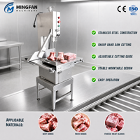 Kommerzielle Fleisch-Knochensägemaschine Elektrische Bandsäge für Supermärkte und Fleischverarbeitungsbetriebe