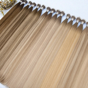 Горячая новинка: роскошные прямые светлые накладные волосы из натурального бразильского редми-волоса с нано-капсулами и кератиновым креплением, 12-30 дюймов, 100 г - Product Image 3