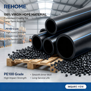Tuyau <span class=keywords><strong>PE</strong></span> de grand <span class=keywords><strong>diamètre</strong></span> 200 mm 1000 mm 1600 mm 1,6 MPa, prix usine, tuyaux PE100, tuyaux HDPE pour l'alimentation en eau - Product Image 1