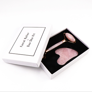 Quartz Gua Sha Set Producto DE CUIDADO DE LA SALUD antienvejecimiento Rodillo de jade facial Herramienta de cuidado de la piel para la cara - Product Image 6