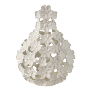 Vaso per Fiori in Metallo Traforato Decorativo per Soggiorno, Camera da Letto, Ufficio, Arredamento Casa - Product Image 1