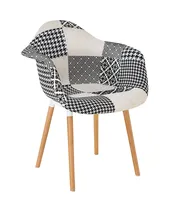 Salon de haute qualité Fauteuil patchwork au design moderne