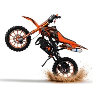 Minimoto de Cross SYKERUNS de 49 cc, Motocicleta Todoterreno de Gasolina, Arranque Manual, <span class=keywords><strong>Motor</strong></span> Refrigerado por Aire, Transmisión por Cadena, para Niños y Jóvenes - Product Image 1