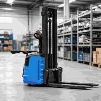Chariot élévateur électrique autoporté QMIGA CDD15 CDD20 1,5 tonne 2 tonnes pour centre logistique, homologué CE, moteur AC, OEM