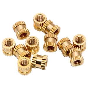 Services d'usinage CNC écrous moletés moulés par injection écrous floraux en cuivre trou traversant inserts en cuivre pièces en laiton - Product Image 1