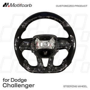 Pour Dodge Charger Challenger Hellcat SRT R/T SXT GT 2013-2023, fibre de carbone forgée argentée personnalisée avec affichage LED du régime moteur - Product Image 2