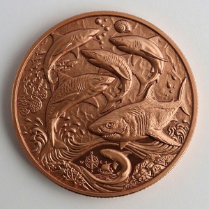 Pièce de collection ronde en cuivre fin 999, 1 oz, motif animal sauvage en relief, vente en gros directe du fabricant - Product Image 2