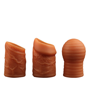 Yunman <b>Liquid</b> <b>Silicone</b> Soft Male Penis Sheath with Foreskin and Reinforcing Ring - Adult Sex Toy Manufacturer Wholesale - Product Image 4