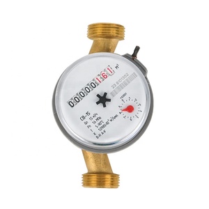 Compteur d'eau froide à jet unique mécanique en laiton, type sec, DN20, IP68, OEM, à impulsions - Product Image 3