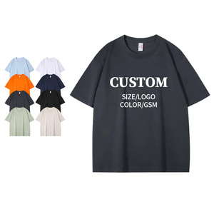 100% Cotton Heavy Men Shirt 260gms Heavyweight Vintage Washed Cotton T Shirt High Quality Loose Casual Shirt - Product Image 3