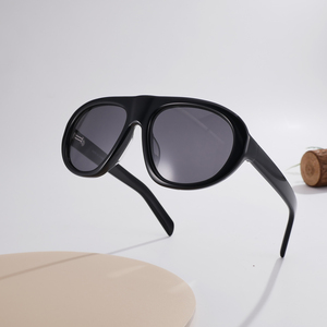 Bulk Wholesale 2026 Trendy Oversized Acetate Sunglasses Custom Logo UV400 Protection Chunky Pilot <b>Eyewear</b> Manufacturer - Product Image 5