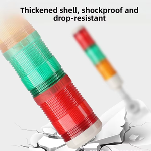 Công nghiệp ba màu nhấp nháy dẫn đèn giao thông tháp nhiều lớp cảnh báo còi báo động an ninh chỉ báo tín hiệu ngăn xếp ánh sáng - Product Image 5