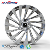 Velg CF Forged Polished Multi-Spoke 16-22 Inch Custom Alloy Racing untuk Tesla Model 3/Y/X/S & untuk New
