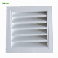 Diffuseur linéaire carré invisible avec grille d'aération dissimulée en aluminium et plastique, lames réglables pour système de climatisation de plafond moderne