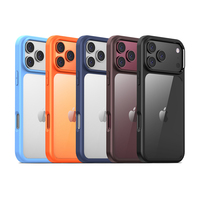 Nouvelles tendances : Coque de téléphone colorée pour iPhone 18 Pro Max, Housse de protection antichoc transparente en TPU+PC pour iPhone 16, 17e, 18 Pro