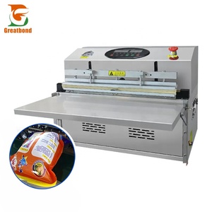 Machine d'emballage sous vide externe à gaz azote pour la mise sous pression automatique de protéines végétales, viande, poisson, fruits, snacks et riz - Prix usine - Product Image 1