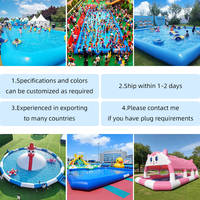 Vente directe d'usine Piscine ronde gonflable en PVC d'extérieur avec tente Piscine pour animaux pour aire de jeux aquatique pour enfants