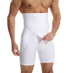 SYPNK01 Coifa de cintura alta para homens, modelador de compressão, roupa íntima para controle de barriga, boxers para emagrecimento da cintura