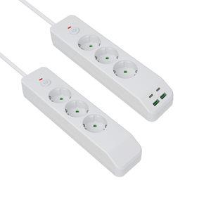 EU điện dải USB C cửa hàng 4 cổng USB pd20w + QC3.0 ổ cắm mở rộng ổ cắm điện 20W + 3.0 sạc tốc độ 4 thiết bị sạc - Product Image 1