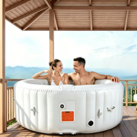 Maßgefertigter Runder Aufblasbarer Spa-Whirlpool Outdoor PVC Aufblasbarer Großer Spa-Pool für Mehrere Personen