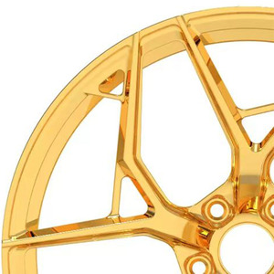 Ruedas de coche de pasajeros 17 18 19 20 <span class=keywords><strong>21</strong></span> 22 24 pulgadas llantas de ruedas de coche de aluminio dorado para modificación de coche para Alfa Romeo Giulietta BMW M4 - Product Image 4