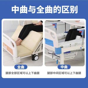 Manual Nursing Bed With Commode Opening And Timed Turning Function For Elderly Care Home Use Stainless Steel Frame - Product Image 5