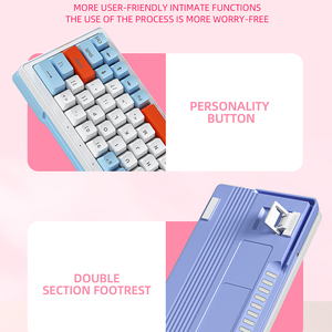 ZA63 Pro 63-Key RGB Backlit Wireless Mechanical Gaming Keyboard 2000mAh Battery N Key Rollover Hot Swappable for Office Typing M - Product Image 5