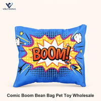 Jouet pour animaux de compagnie BOOM Comic, mini oreiller moelleux et doux avec imprimé de dessin animé, jouet en peluche pour chats et chiens