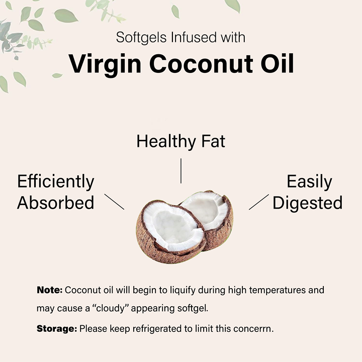 Vitamin D3 10000 IU K2 200 MCG 300 Virgin Coconut Oil Softgels Vitamins