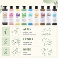 Shampoo pour chien SOS 530ml Formule pour poils roux et bruns Utilisation en salle de bain Toutes saisons