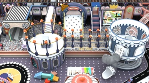 Équipement <span class=keywords><strong>de</strong></span> <span class=keywords><strong>parc</strong></span> <span class=keywords><strong>d</strong></span>'attractions pour aire <span class=keywords><strong>de</strong></span> jeux intérieure pour enfants, écoles, petits bureaux <span class=keywords><strong>de</strong></span> vente, avec combinaison toboggan et mur <span class=keywords><strong>d</strong></span>'escalade sur mezzanine - Product Image 4